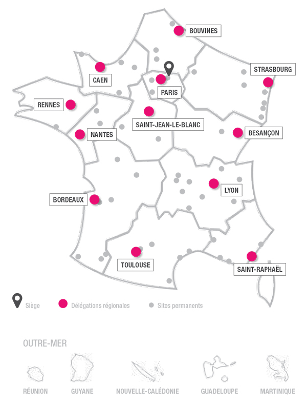 implantation de l'Ufcv